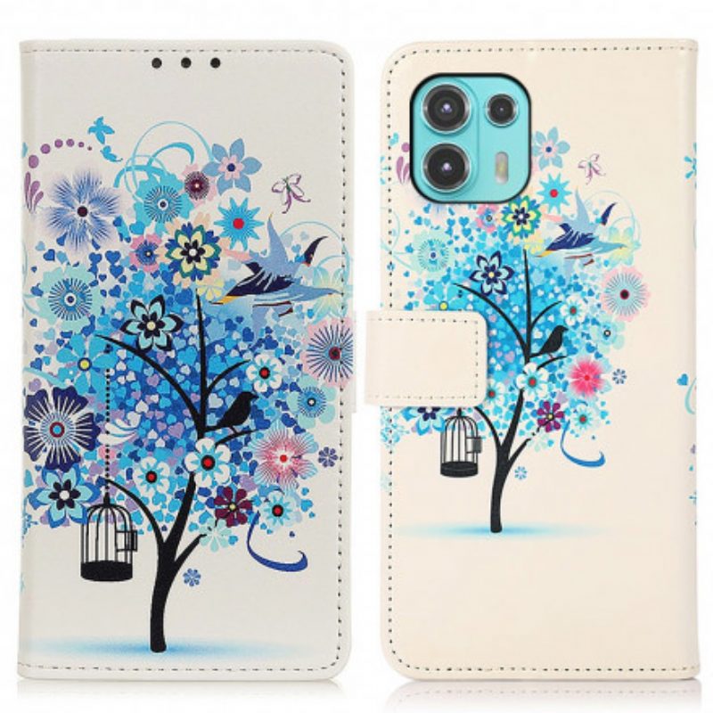 Folio Cover Motorola Edge 20 Lite Albero Colorato