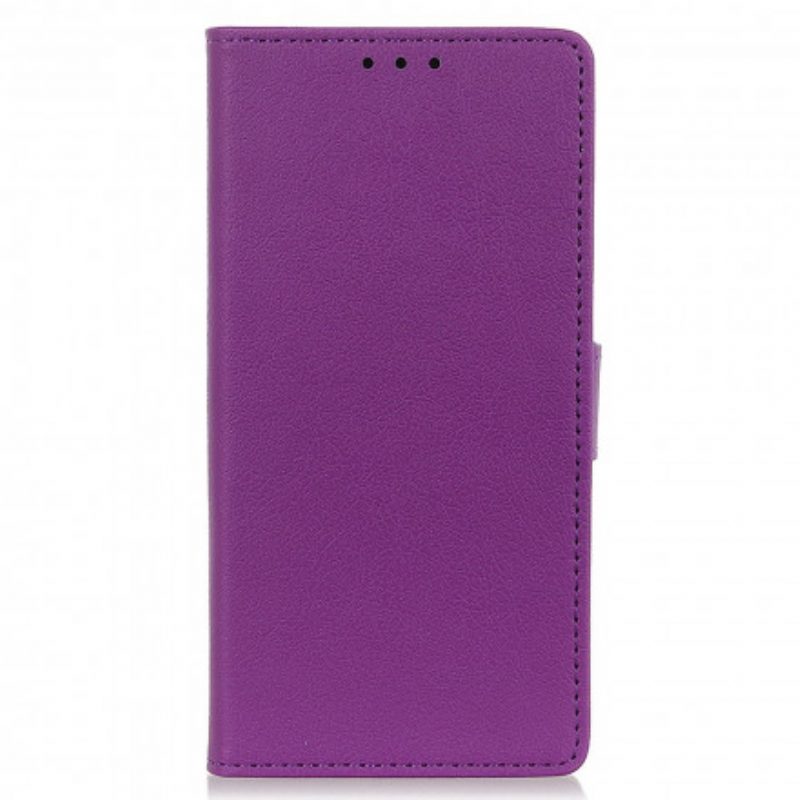 Folio Cover Motorola Edge 20 Lite Classico Effetto Pelle