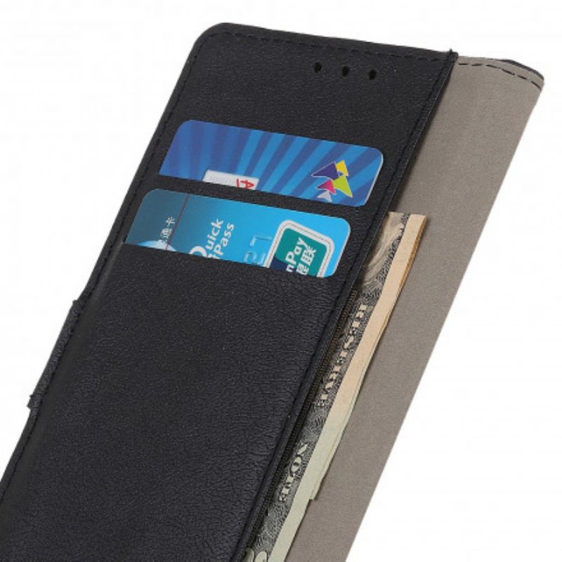 Folio Cover Motorola Edge 20 Lite Classico Effetto Pelle