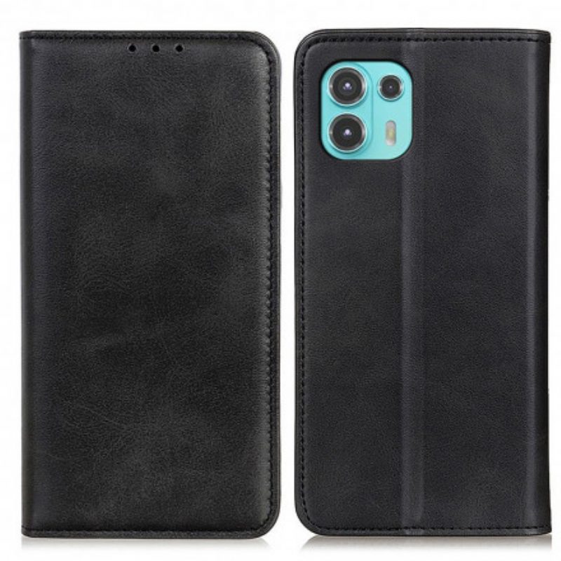 Folio Cover Motorola Edge 20 Lite Custodia in pelle Design In Pelle Crosta