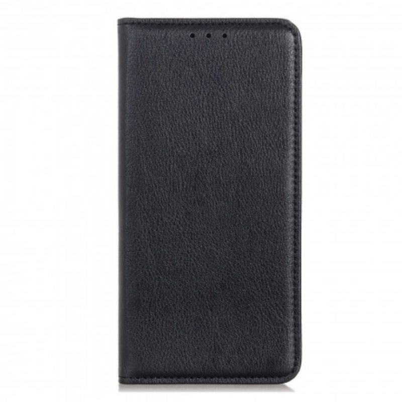 Folio Cover Motorola Edge 20 Lite Custodia in pelle Eleganza Split Litchi Leather