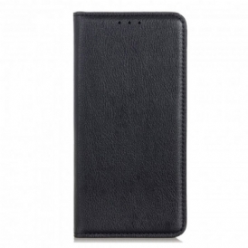 Folio Cover Motorola Edge 20 Lite Custodia in pelle Eleganza Split Litchi Leather