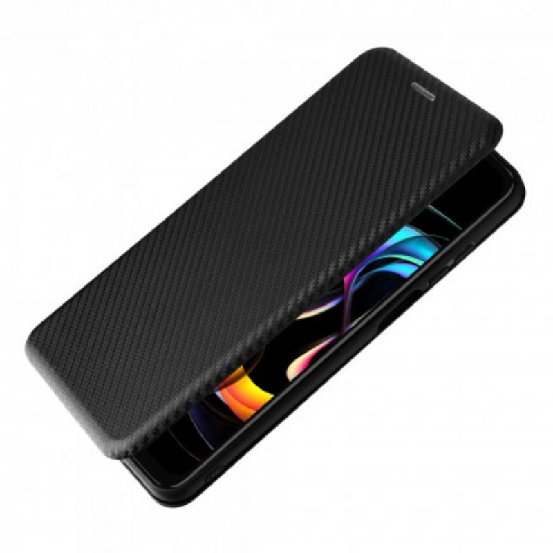 Folio Cover Motorola Edge 20 Lite Custodia in pelle Silicone Colorato Al Carbonio