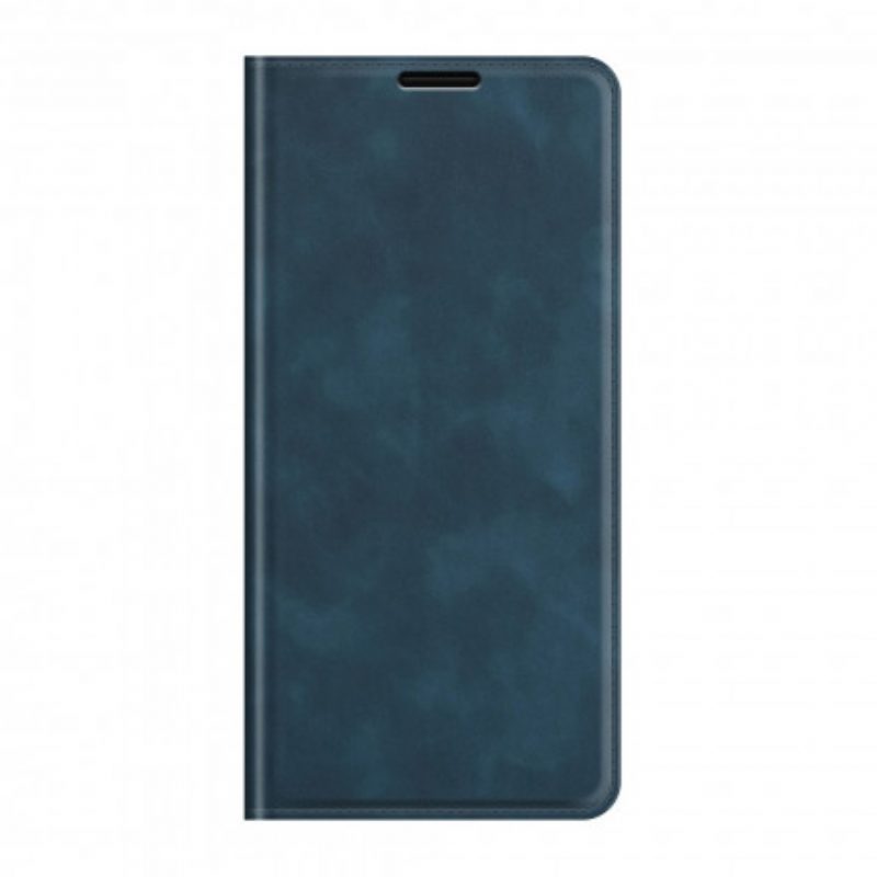 Folio Cover Motorola Edge 20 Lite Custodia in pelle Tocco Di Pelle