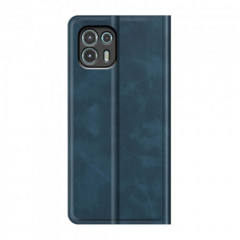 Folio Cover Motorola Edge 20 Lite Custodia in pelle Tocco Di Pelle