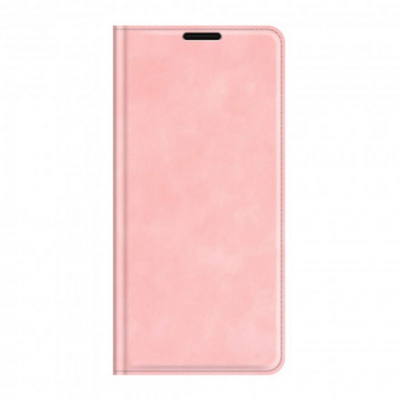 Folio Cover Motorola Edge 20 Lite Custodia in pelle Tocco Di Pelle