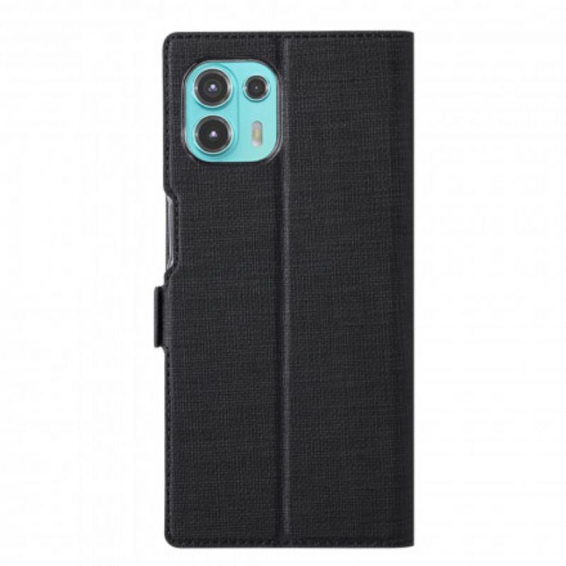 Folio Cover Motorola Edge 20 Lite Custodia in pelle Vili Strutturato