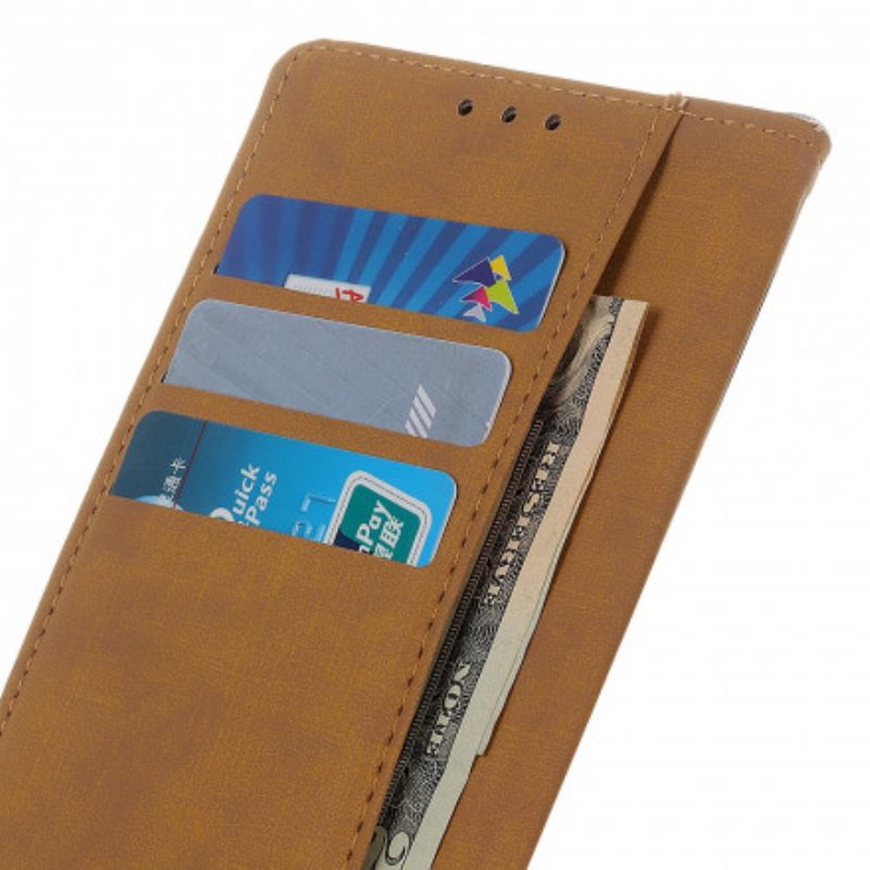 Folio Cover Motorola Edge 20 Lite Ecopelle Tinta Unita