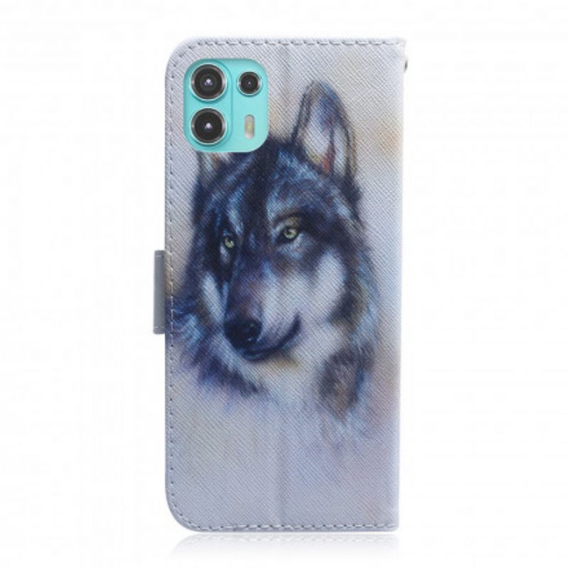 Folio Cover Motorola Edge 20 Lite Sguardo Canino