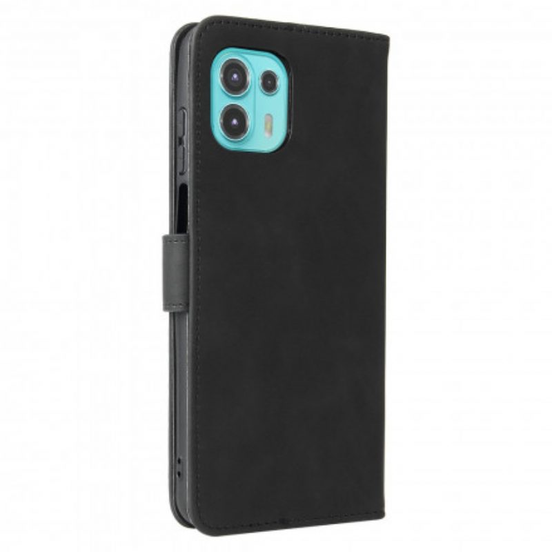 Folio Cover Motorola Edge 20 Lite Tocco Di Pelle