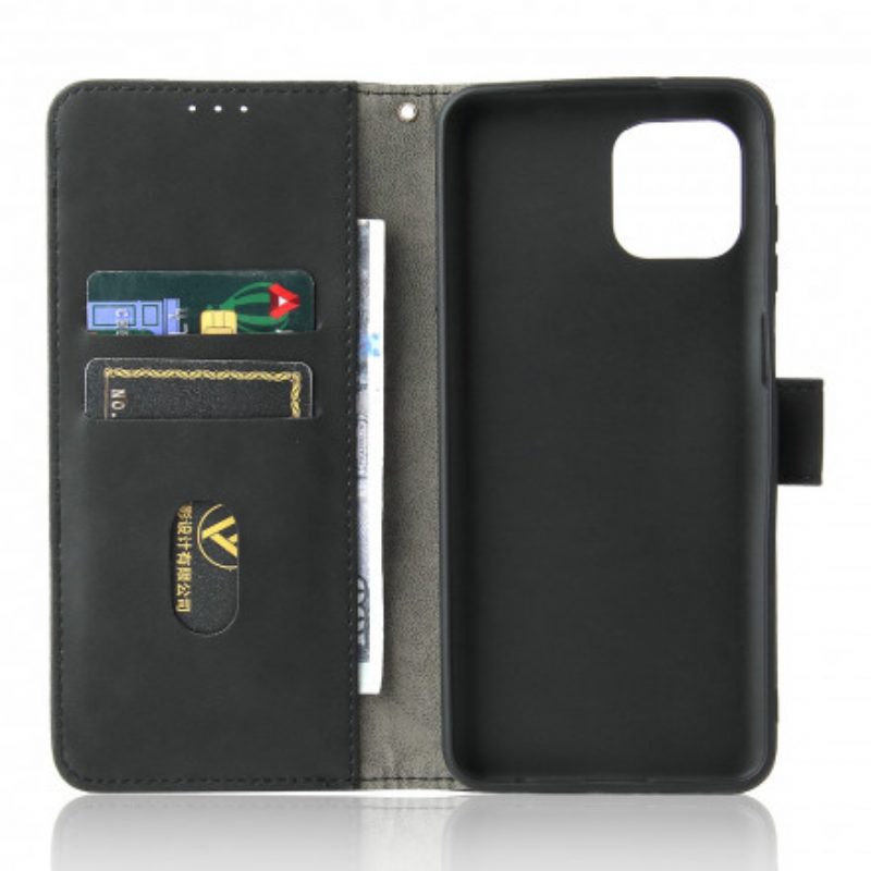 Folio Cover Motorola Edge 20 Lite Tocco Di Pelle