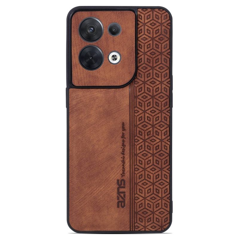 Cover Oppo Reno 8 Azns Effetto Pelle