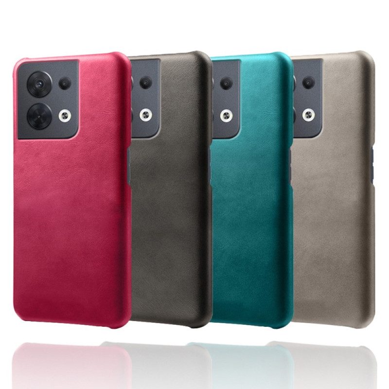 Cover Oppo Reno 8 Effetto Pelle