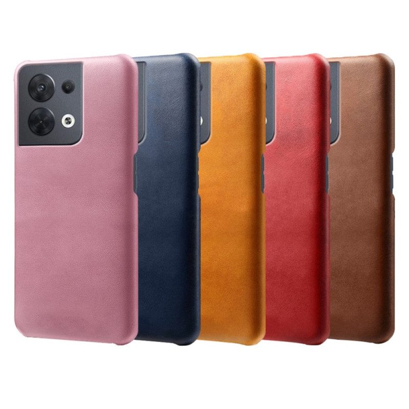 Cover Oppo Reno 8 Effetto Pelle