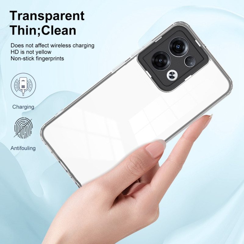 Cover Oppo Reno 8 Ibrido Trasparente