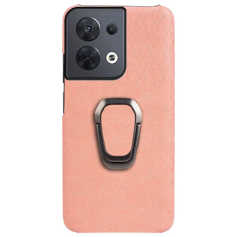 Cover Oppo Reno 8 Nido D'ape Con Anello-supporto