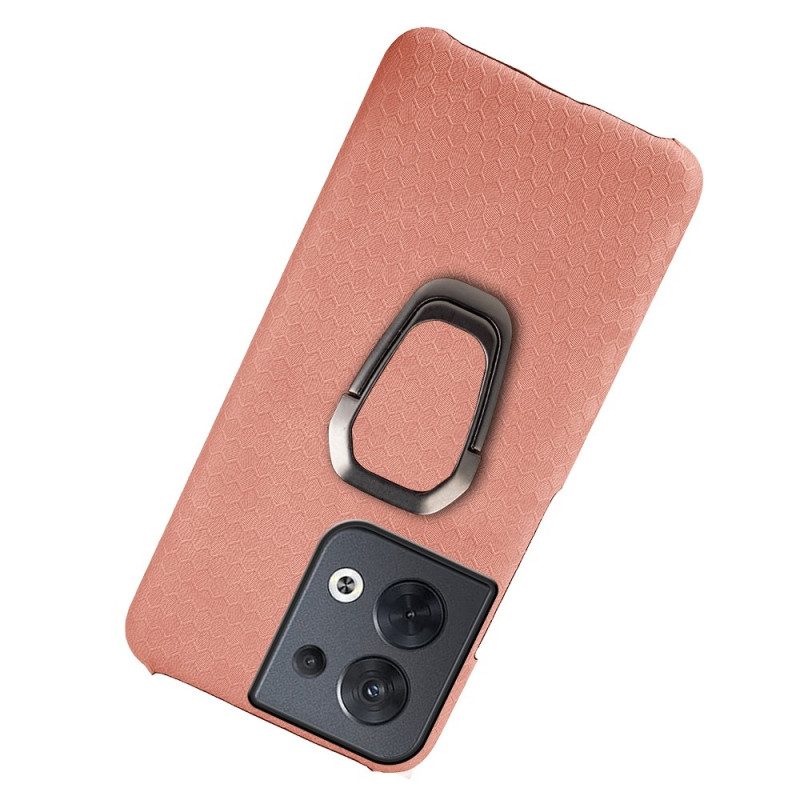 Cover Oppo Reno 8 Nido D'ape Con Anello-supporto