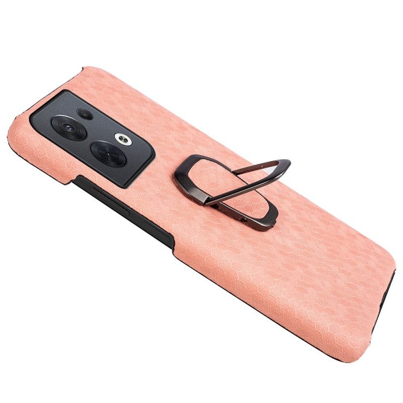 Cover Oppo Reno 8 Nido D'ape Con Anello-supporto