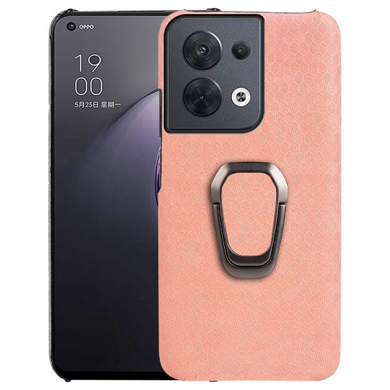 Cover Oppo Reno 8 Nido D'ape Con Anello-supporto