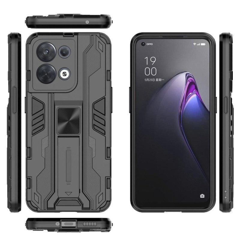 Cover Oppo Reno 8 Supporto Rimovibile Verticale E Orizzontale