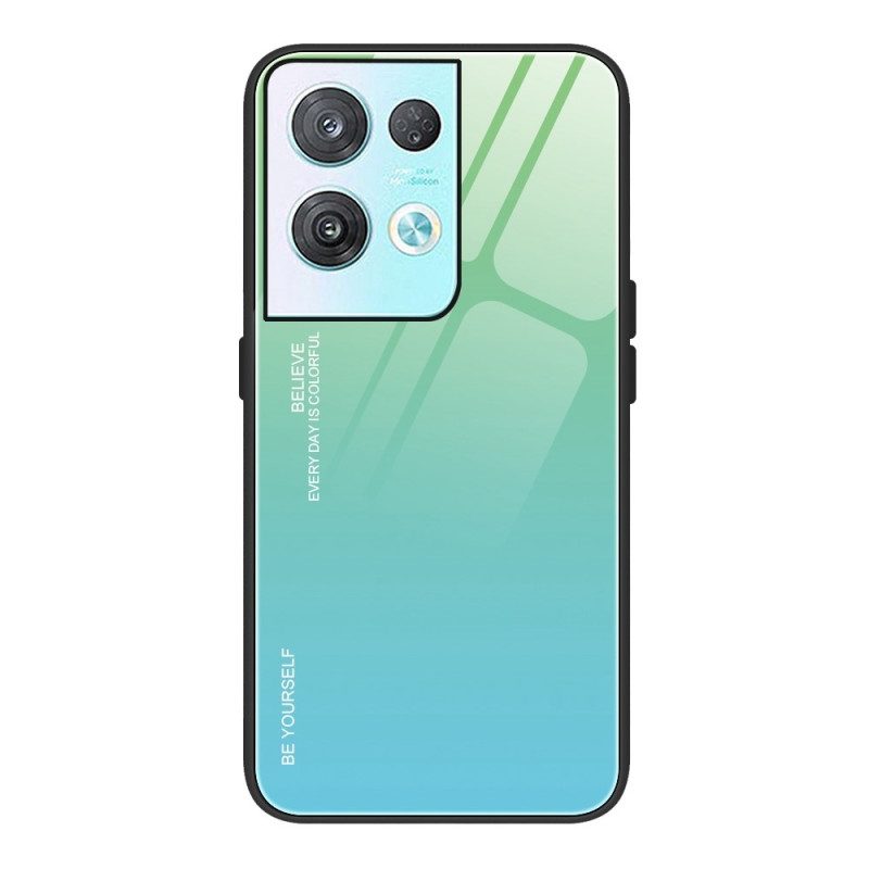 Cover Oppo Reno 8 Vetro Temperato Sii Te Stesso