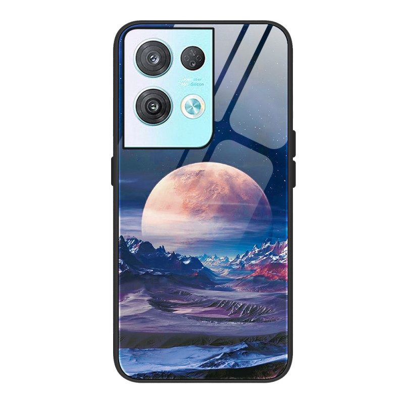 Cover Oppo Reno 8 Vetro Temperato Spaziale