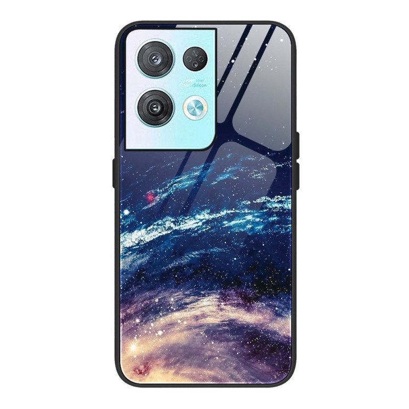 Cover Oppo Reno 8 Vetro Temperato Spaziale