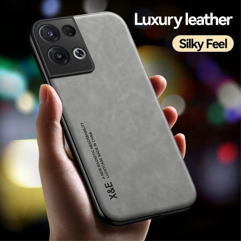 Cover Oppo Reno 8 X&e Effetto Pelle