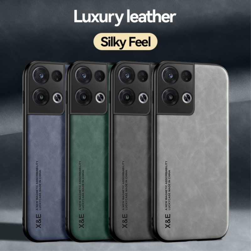 Cover Oppo Reno 8 X&e Effetto Pelle