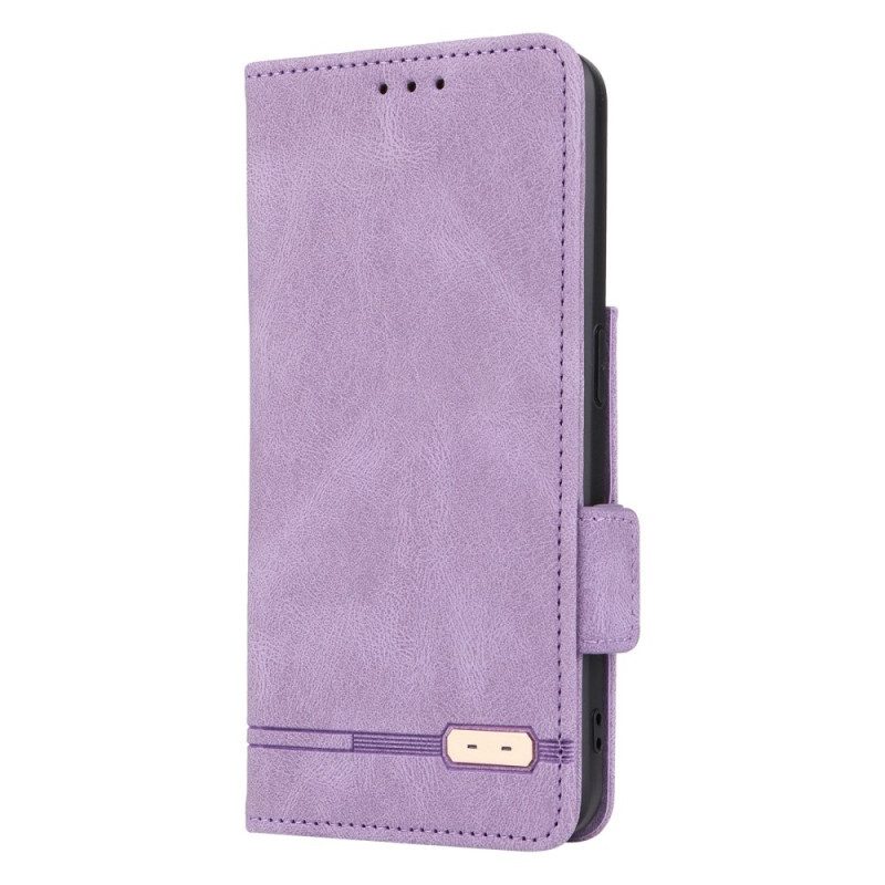 Custodia in pelle Oppo Reno 8 Eleganza Sottile