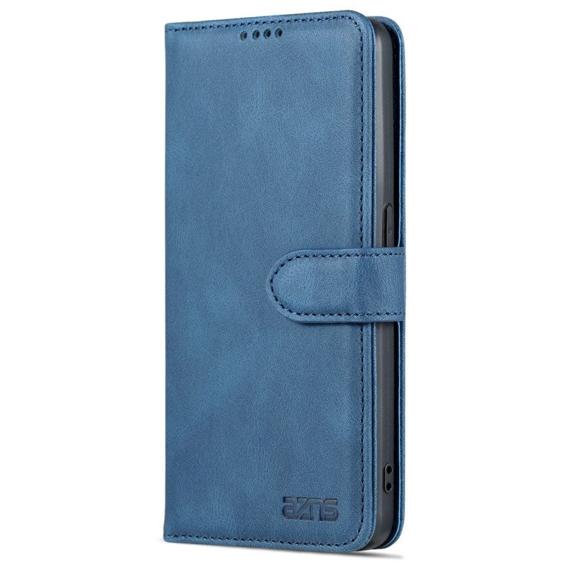 Folio Cover Oppo Reno 8 Azns Effetto Pelle Vintage