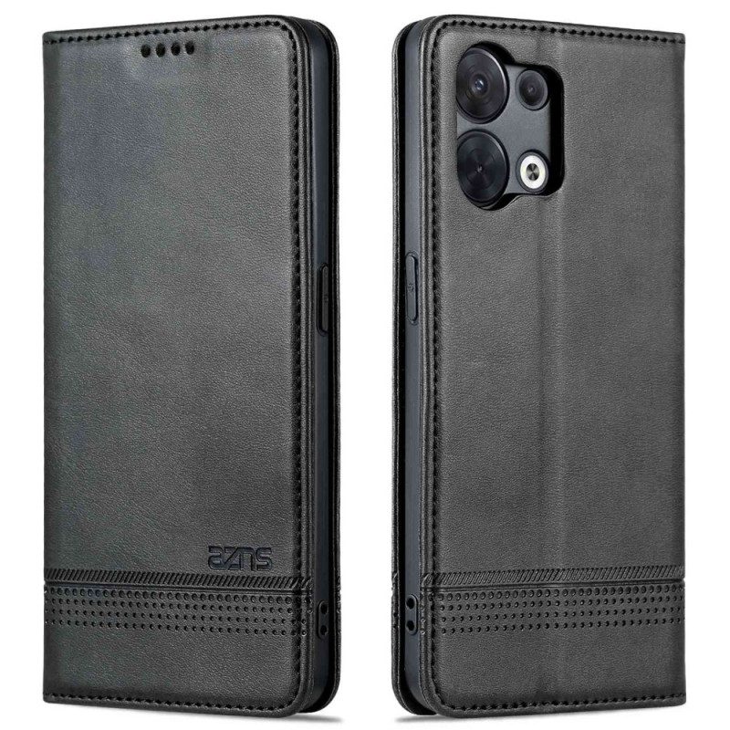 Folio Cover Oppo Reno 8 Custodia in pelle Azns