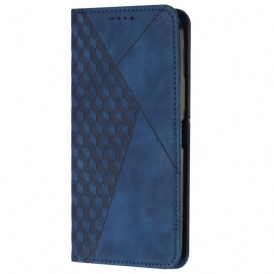 Folio Cover Oppo Reno 8 Custodia in pelle Stile Cubico