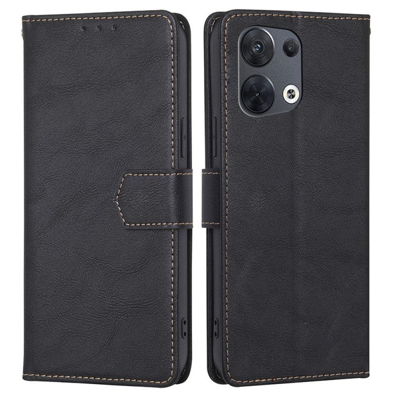 Folio Cover Oppo Reno 8 Ecopelle Conciata