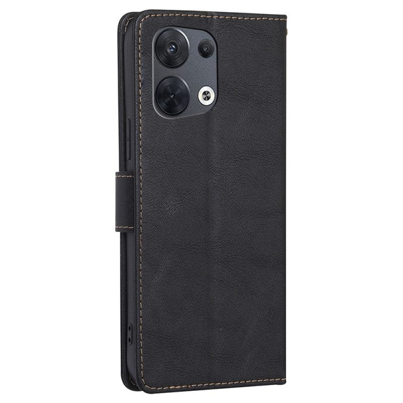 Folio Cover Oppo Reno 8 Ecopelle Conciata