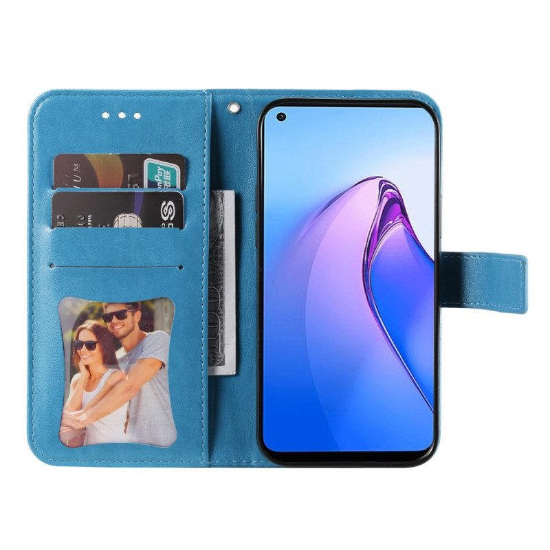 Folio Cover Oppo Reno 8 Strappy Floreale