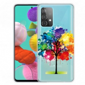 Cover Samsung Galaxy A32 Albero Dell'acquerello Senza Soluzione Di Continuità