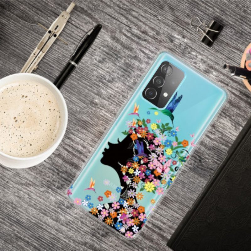 Cover Samsung Galaxy A32 Bella Testa Di Fiore