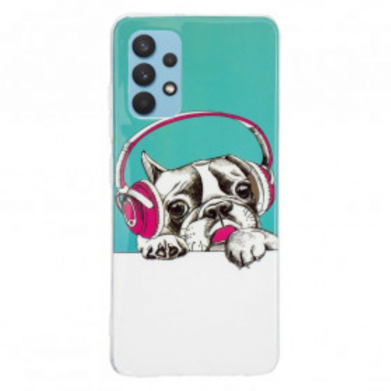 Cover Samsung Galaxy A32 Cane Fluorescente