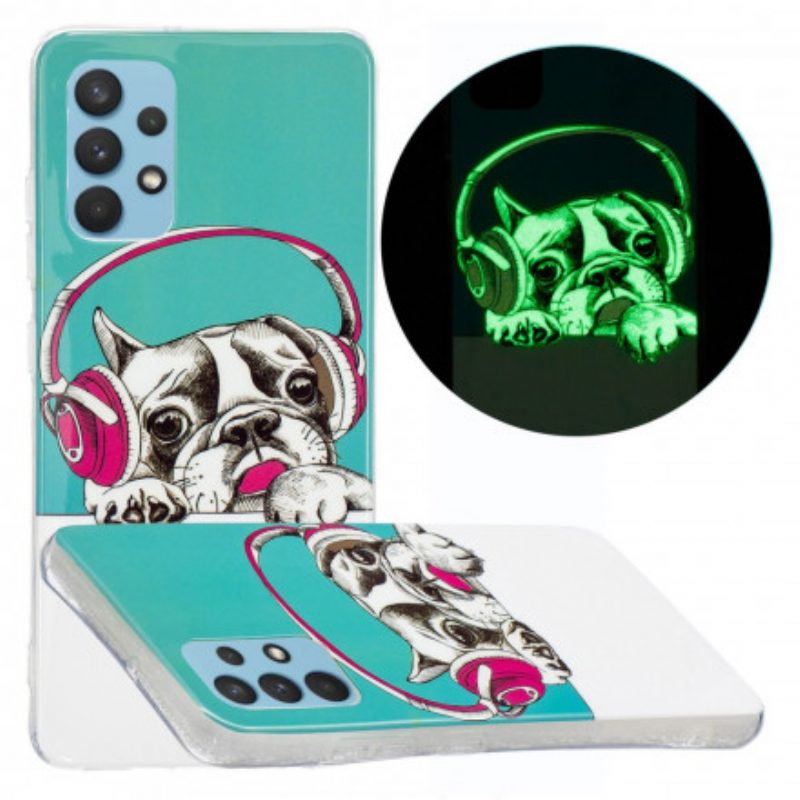 Cover Samsung Galaxy A32 Cane Fluorescente