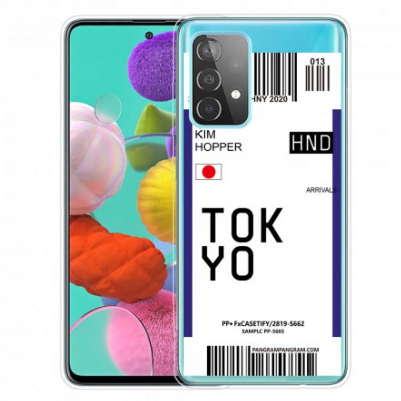 Cover Samsung Galaxy A32 Carta D'imbarco Per Tokyo