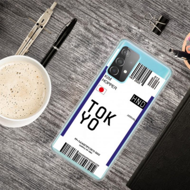 Cover Samsung Galaxy A32 Carta D'imbarco Per Tokyo