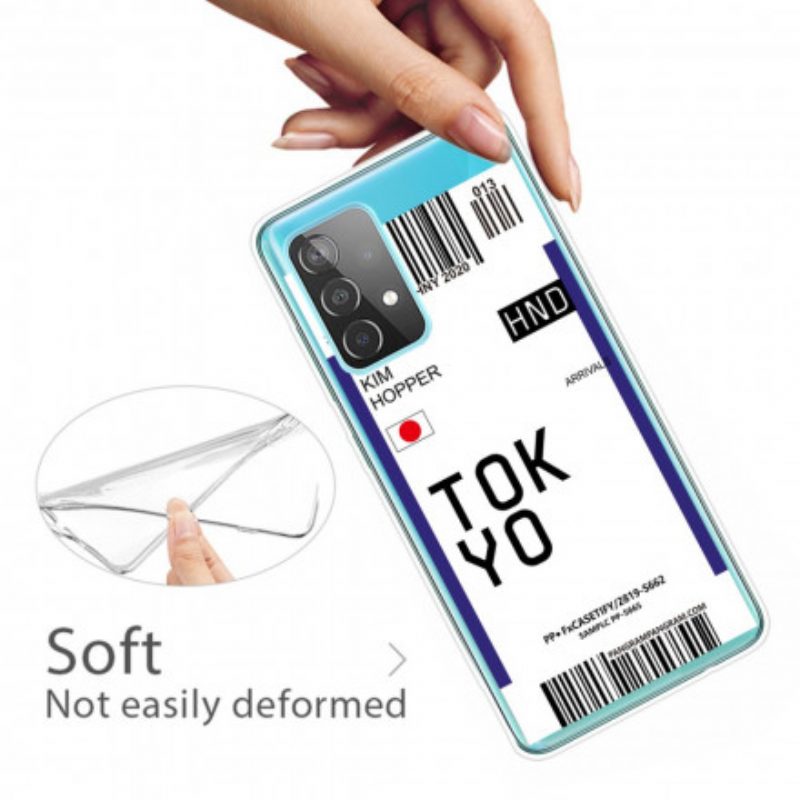 Cover Samsung Galaxy A32 Carta D'imbarco Per Tokyo