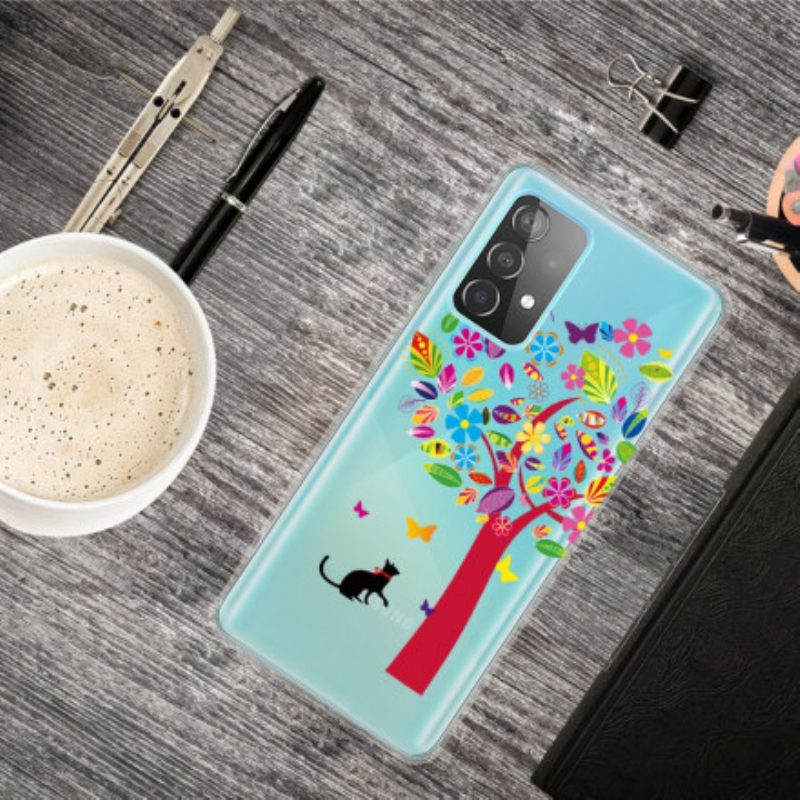 Cover Samsung Galaxy A32 Gatto Sotto L'albero