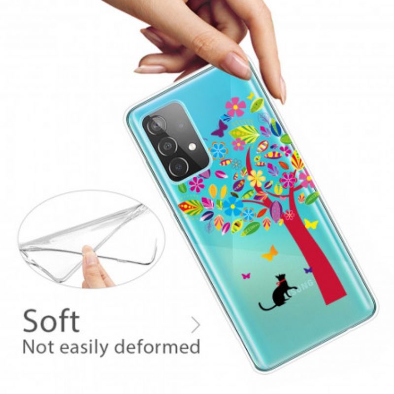 Cover Samsung Galaxy A32 Gatto Sotto L'albero