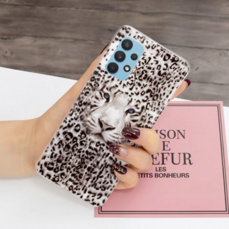 Cover Samsung Galaxy A32 Leopardo Fluorescente