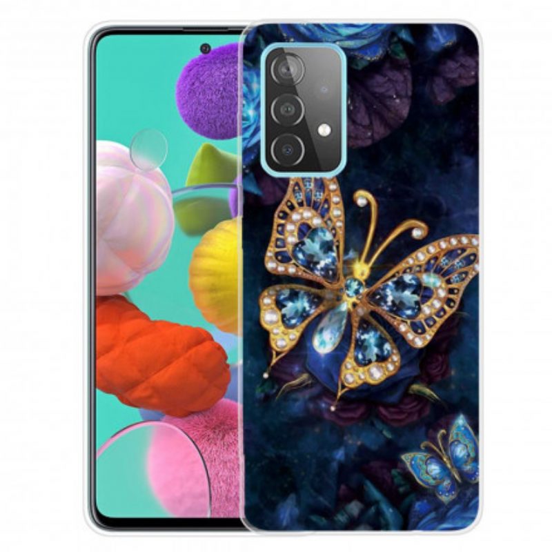 Cover Samsung Galaxy A32 Lusso Farfalla