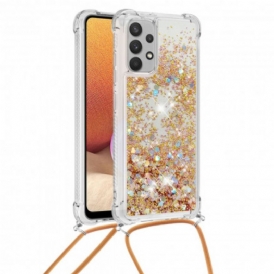 Cover Samsung Galaxy A32 Paillettes Con Coulisse