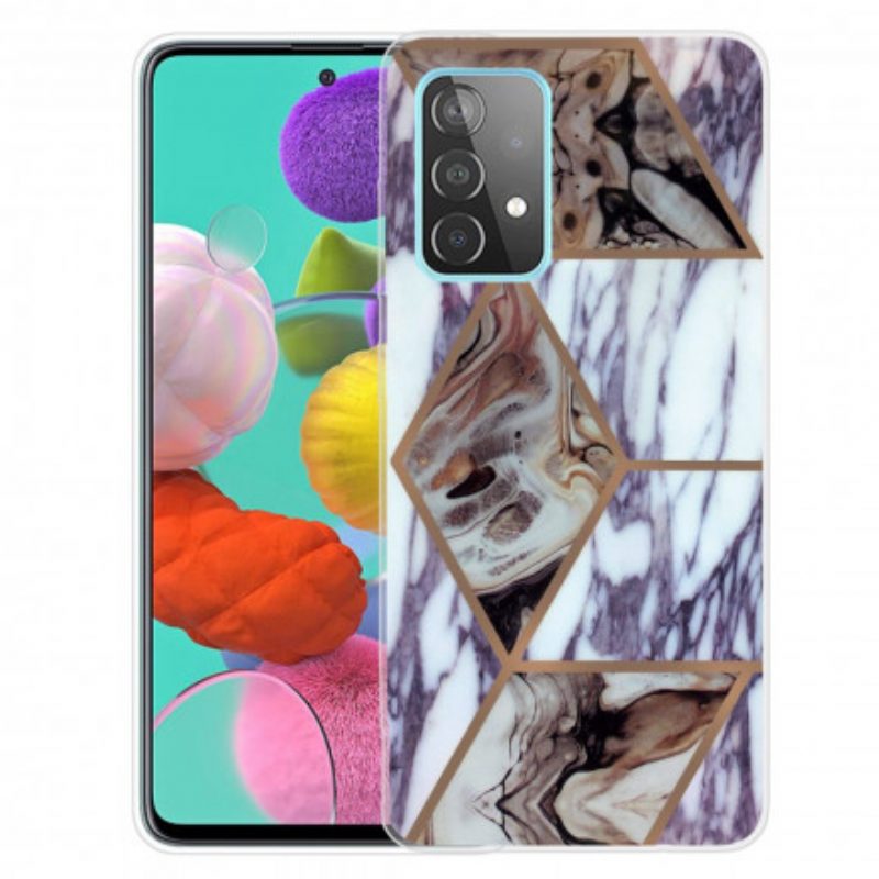 Cover Samsung Galaxy A32 Rifiuta Il Marmo Geometrico