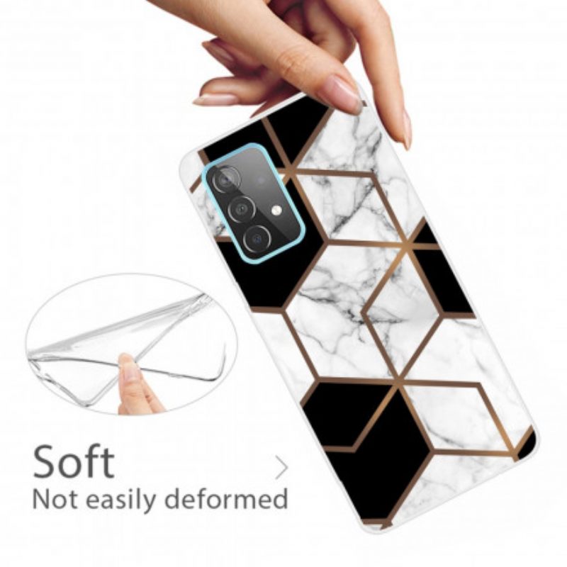 Cover Samsung Galaxy A32 Rifiuta Il Marmo Geometrico